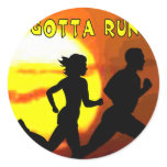 CROSS COUNTRY - GOTTA RUN - STAMP - SUNSET stickers