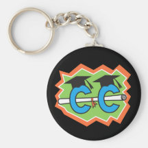 Cross Country Runner Graduate Keychain