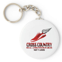 Cross Country Running Key Chain