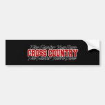 Cross Country -  The Faster You Run Bumper Stickers
