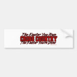 Cross Country – The Faster You Run Bumper Sticker