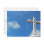Cross in clouds and blue sky invitations