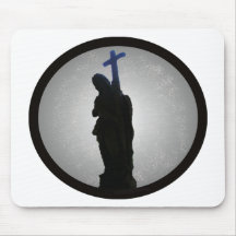 Cross Man (glowing) Mousepad