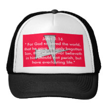 cross nails 2, John 3:16 " For God so loved the... Trucker Hats