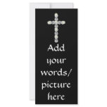 Cross of Silver and White Roses