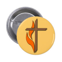 Cross Pinback Button