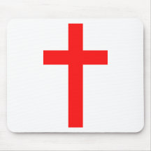 Cross (Red) Mouse Mats