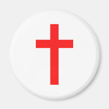 Cross (Red) Refrigerator Magnets