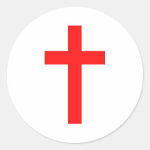 Cross (Red) Stickers