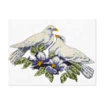 Cross-stitch Doves Post Cards