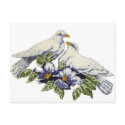 Cross-stitch Doves postcards