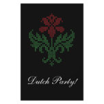 Cross stitch floral pattern flyers