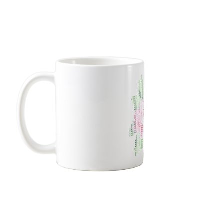 cross stitch rose mug by somegirl