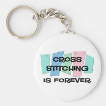 Cross Stitching Is Forever Key Chains