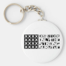 Cross-stitching Survive Key Chains