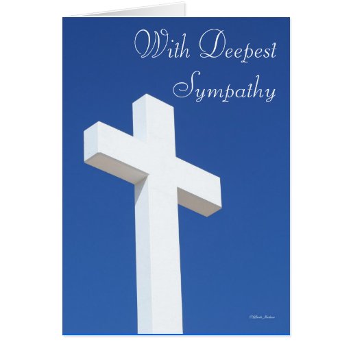 Cross Sympathy Card 