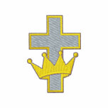 Cross with Crown Embroidered Jacket