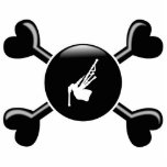 Crossbones Bagpipes Photo Cutouts