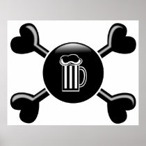 Crossbones Beer Print