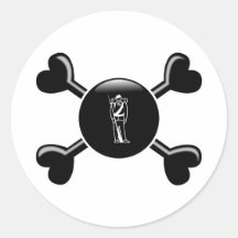 Crossbones Civil War Stickers