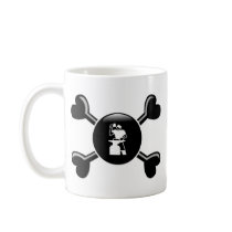 Crossbones Metal Working Coffee Mug