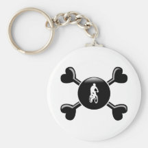 Crossbones Mountain Biking Keychains