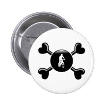 Crossbones Mountain Biking Pin