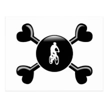 Crossbones Mountain Biking Post Card