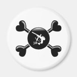 Crossbones Paintball Refrigerator Magnet