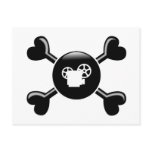 Crossbones Projection postcards