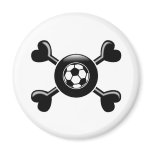 Crossbones Soccer magnets