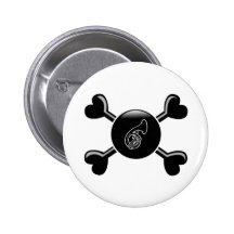 Crossbones Sousaphone Button