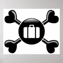 Crossbones Travel Print