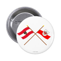 Crossed Austria and Tirol flags Pin