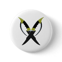 Crossed Blades Button