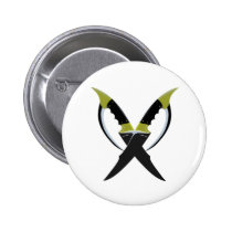Crossed Blades buttons