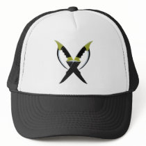 Crossed Blades Trucker Hat