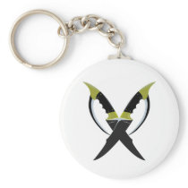 Crossed Blades Key Chains