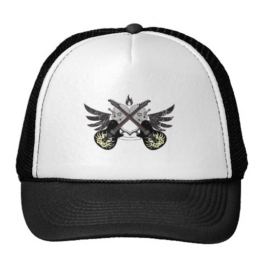 Crossed Guitars and Skulls Trucker Hat