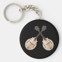 CROSSED  MANDOLINS- KEYCHAIN
