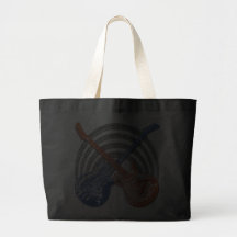 CROSSED RETRO GUITARS CANVAS BAG