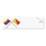 Crossed Venezuela and Sicily Flags