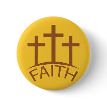 Crosses Faith Button