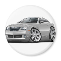 Crossfire Silver Car Refrigerator Magnet