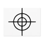 Crosshairs - Gun postcards