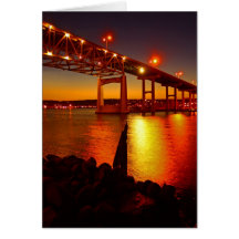 Crossing at Dusk Greeting Cards