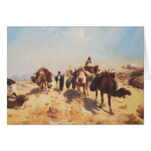 Crossing the Desert Greeting Cards