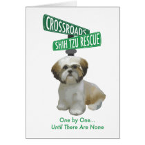 Crossroads ShihTzu Rescue Greeting Card