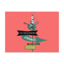Crossroads Vintage Diner Sign postcards