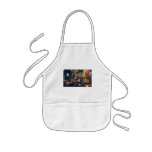 "Crosstown Traffic" New York Watercolor Art aprons